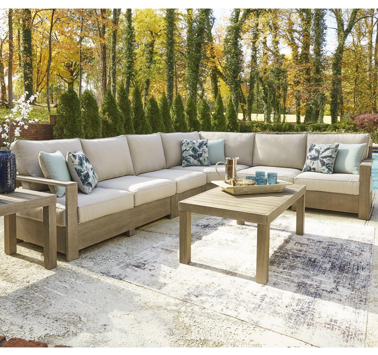 Cheap outdoor sales sectional